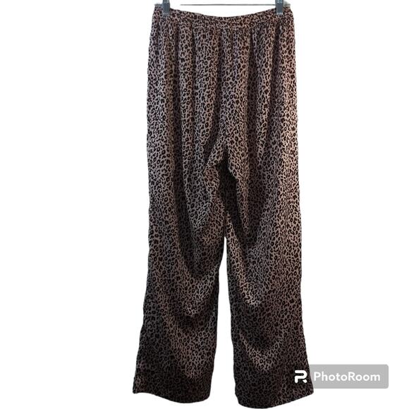 Banana Republic Women Pajama Bottom Pink Leopard Size Small - Picture 3 of 8